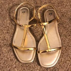 Gold sandals